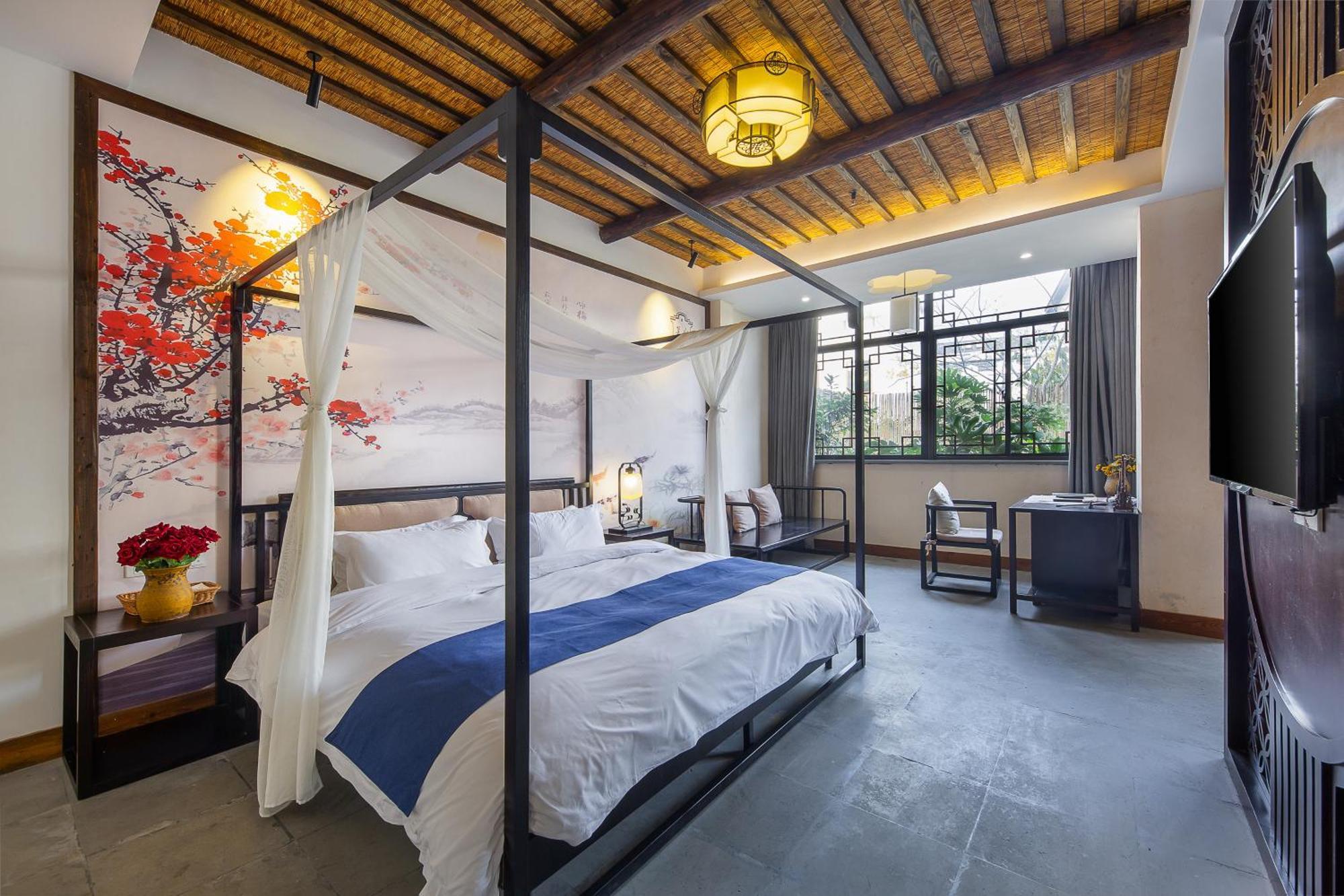 Tingjian Musu Private Soup Design Homestay - South Gate Of Wuzhen Xizha Scenic Area Tongxiang Eksteriør bilde
