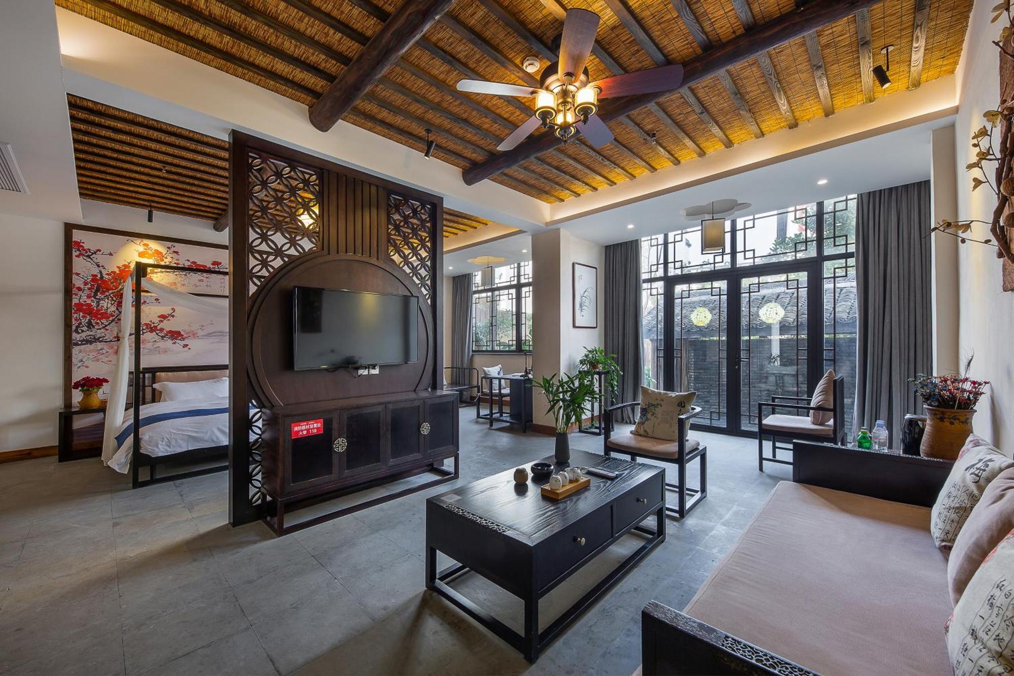 Tingjian Musu Private Soup Design Homestay - South Gate Of Wuzhen Xizha Scenic Area Tongxiang Eksteriør bilde