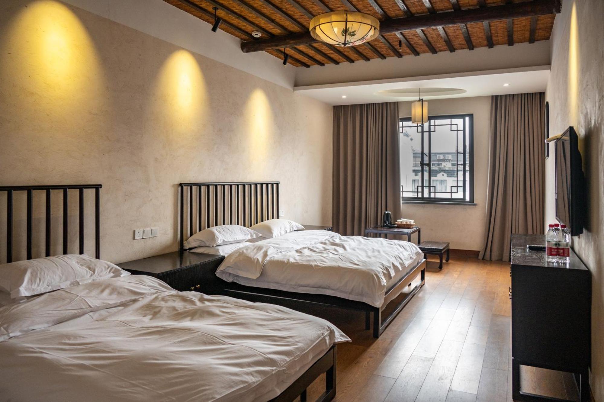 Tingjian Musu Private Soup Design Homestay - South Gate Of Wuzhen Xizha Scenic Area Tongxiang Eksteriør bilde